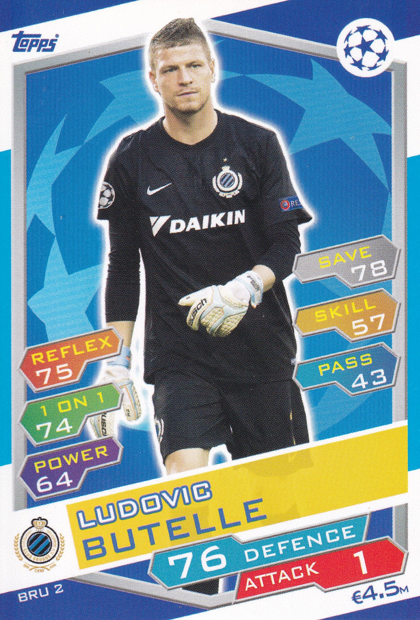 BRU-02. LUDOVIC BUTELLE - CLUB BRUGGE KV
