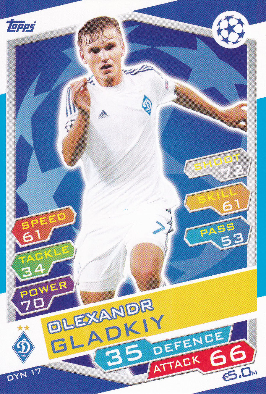 DYN-17. OLEXANDR GLADKIY - FC DYNAMO KYIV