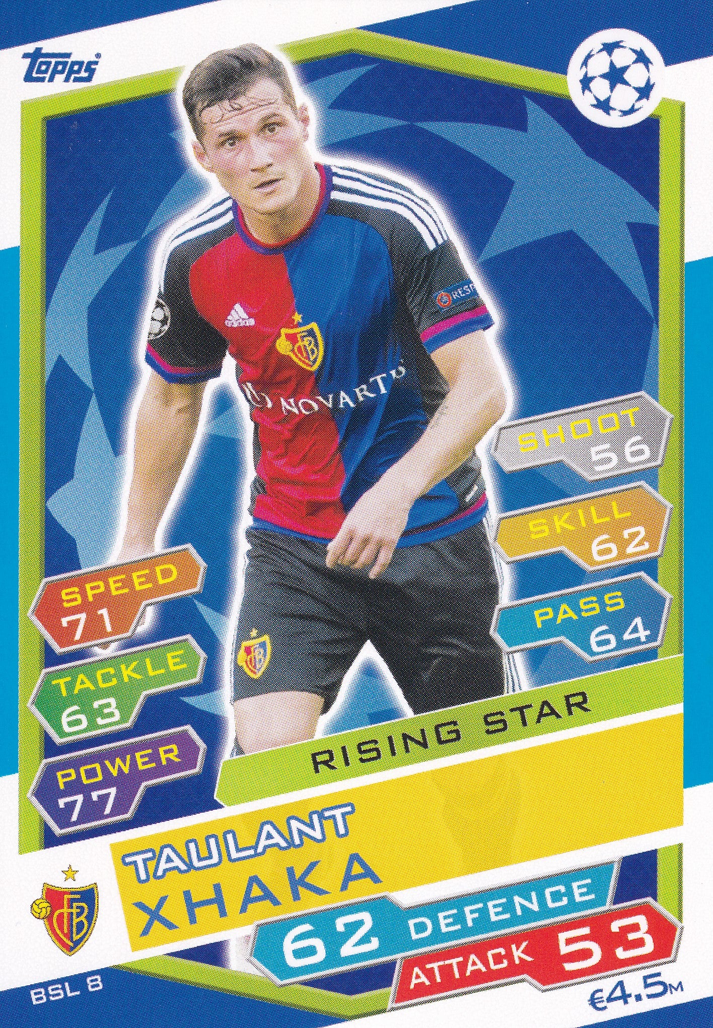 BSL-08. TAULANT XHAKA - FC BASEL 1893 - RISING STAR