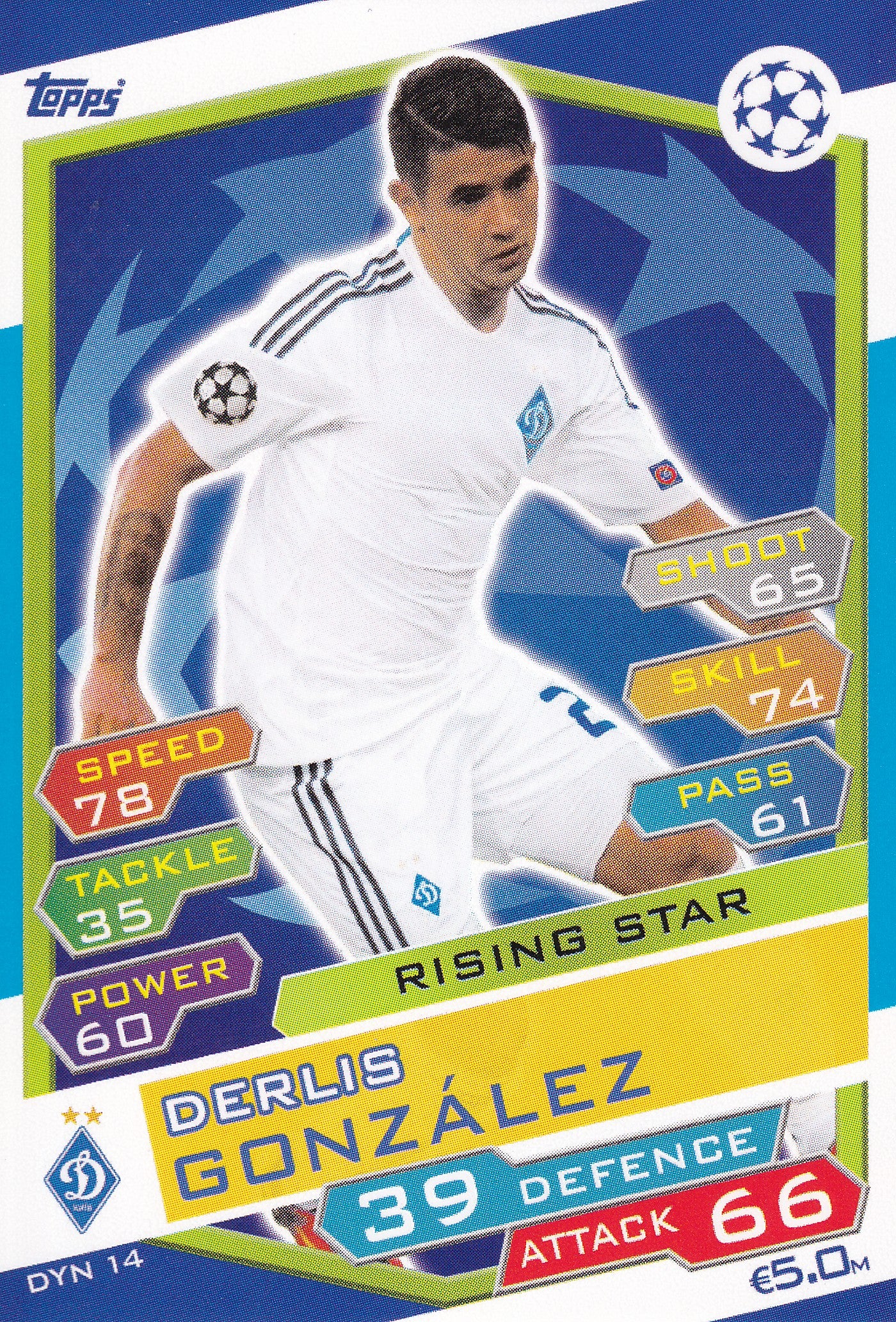 DYN-14. DERLIS GONZALEZ - FC DYNAMO KYIV - RISING STAR