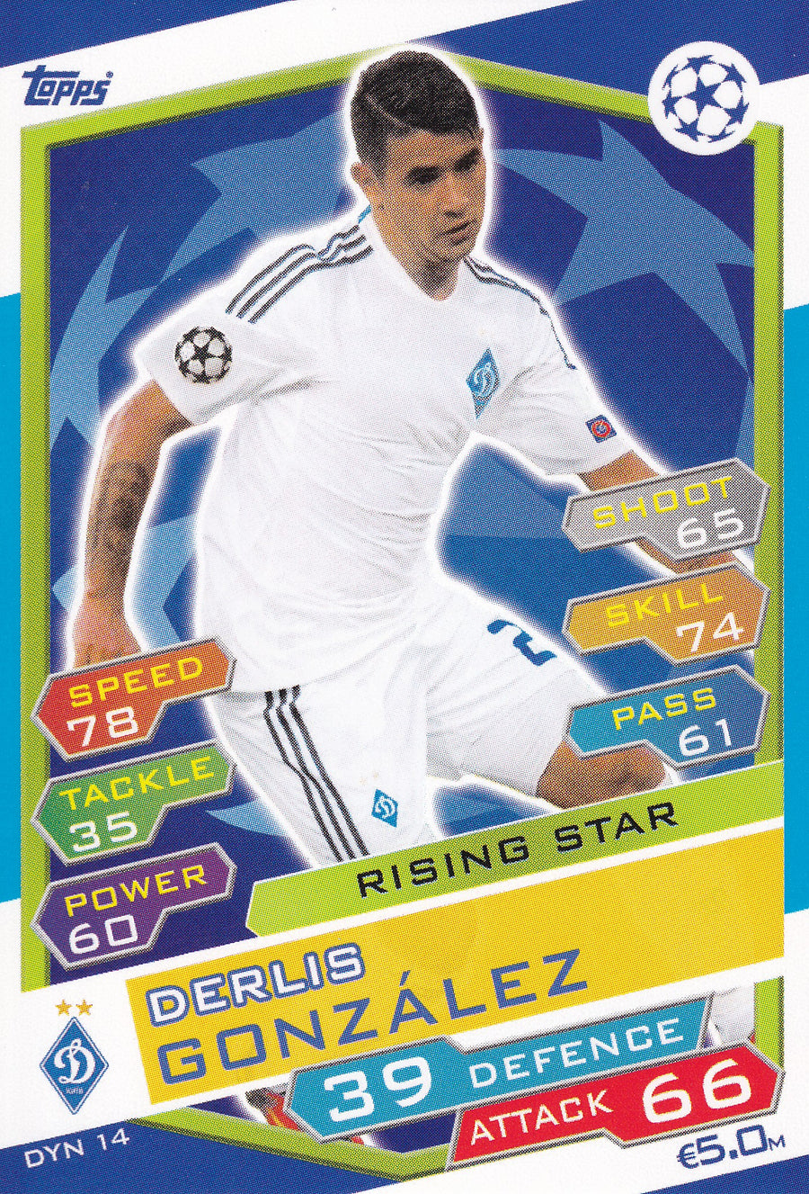 DYN-14. DERLIS GONZALEZ - FC DYNAMO KYIV - RISING STAR
