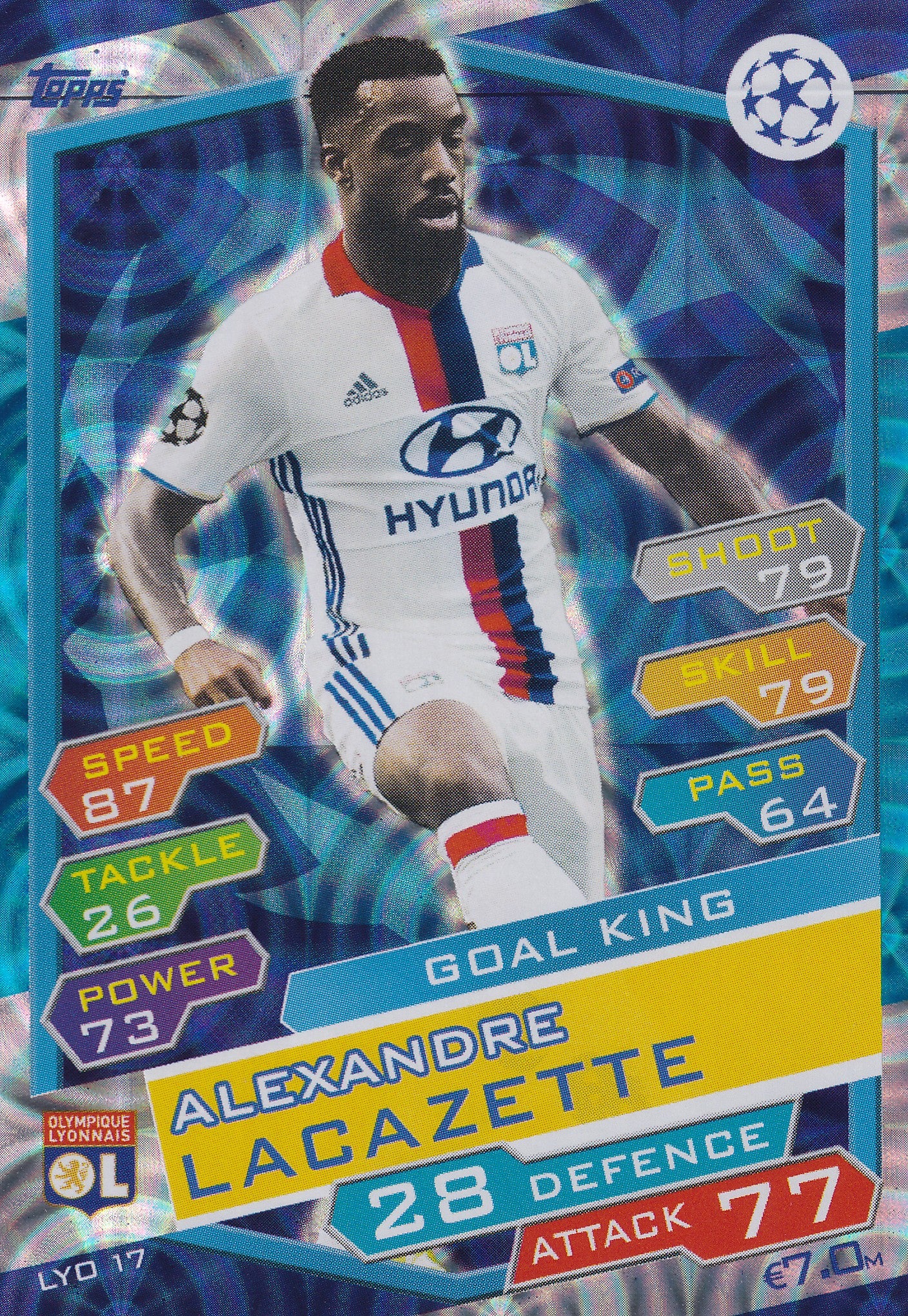LYO-17. ALEXANDRE LACAZETTE - OLYMPIQUE LYONNAIS - GOAL KING