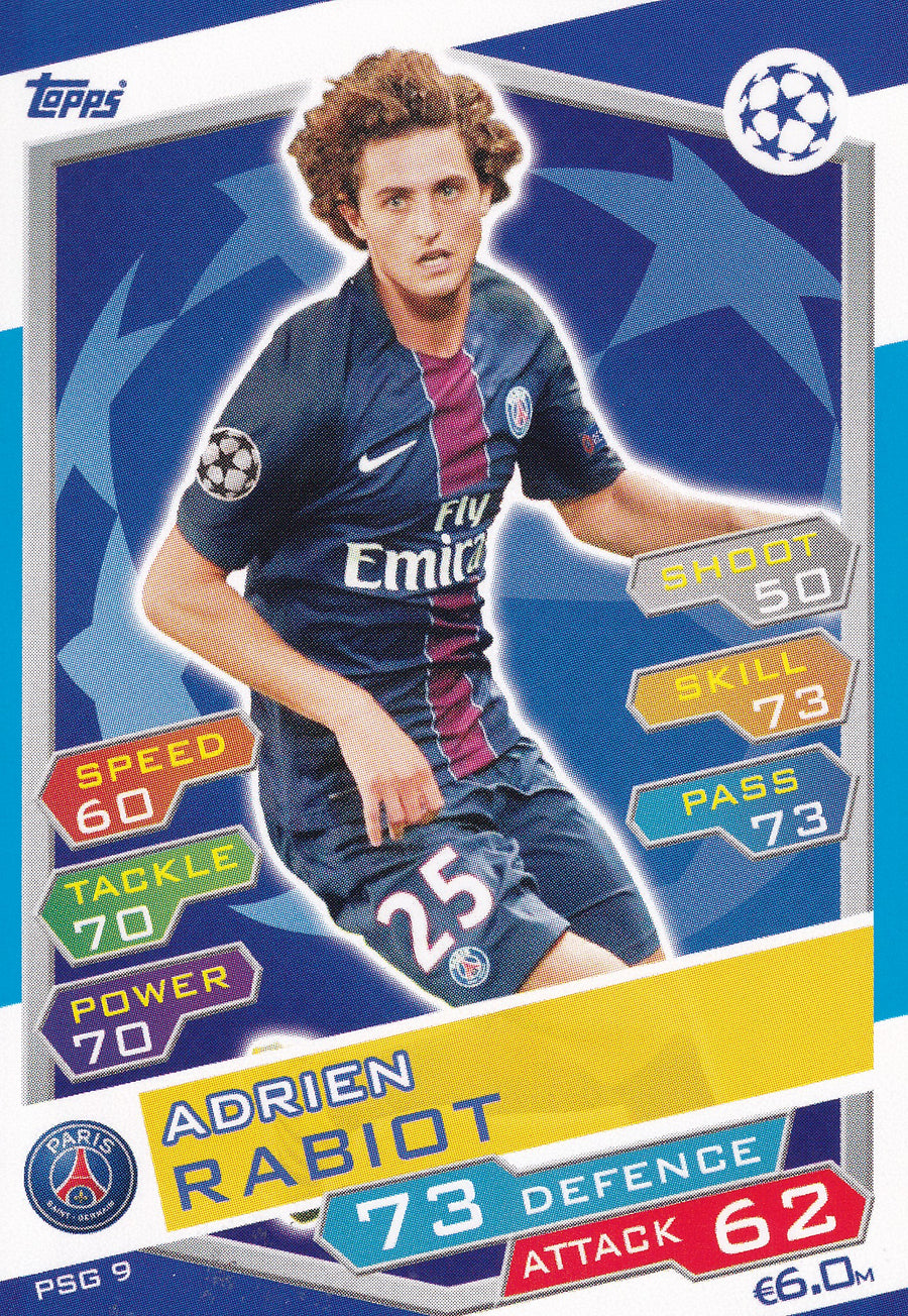 PSG-09. ADRIEN RABIOT - PARIS SAINT-GERMAIN