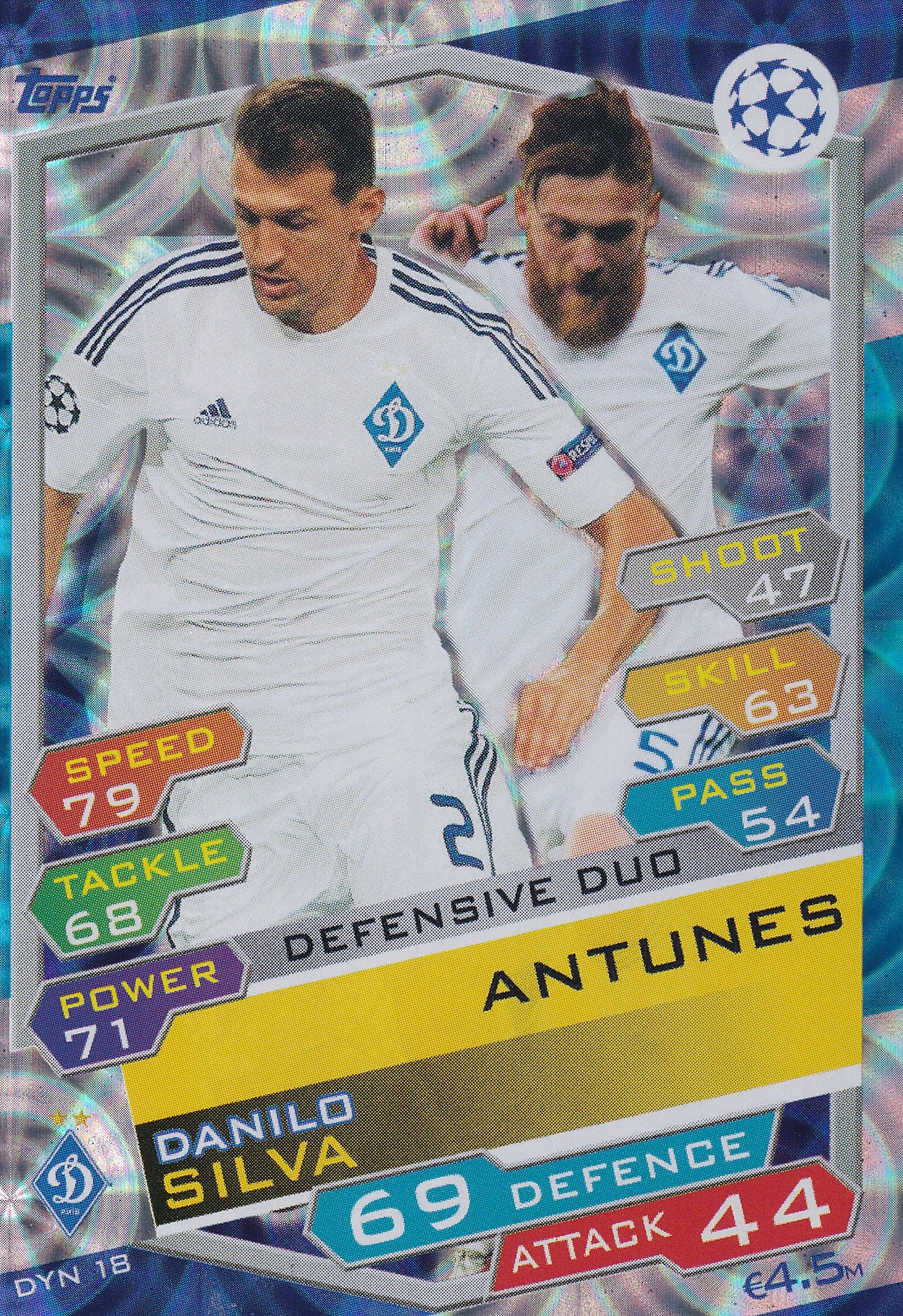 DYN-18. DANILO SILVA - ANTUNES - FC DYNAMO KYIV - DEFENSIVE DUO