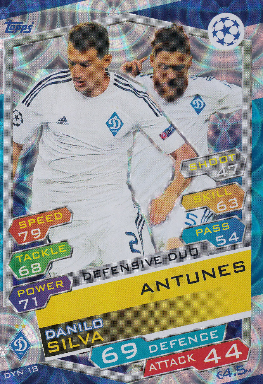 DYN-18. DANILO SILVA - ANTUNES - FC DYNAMO KYIV - DEFENSIVE DUO
