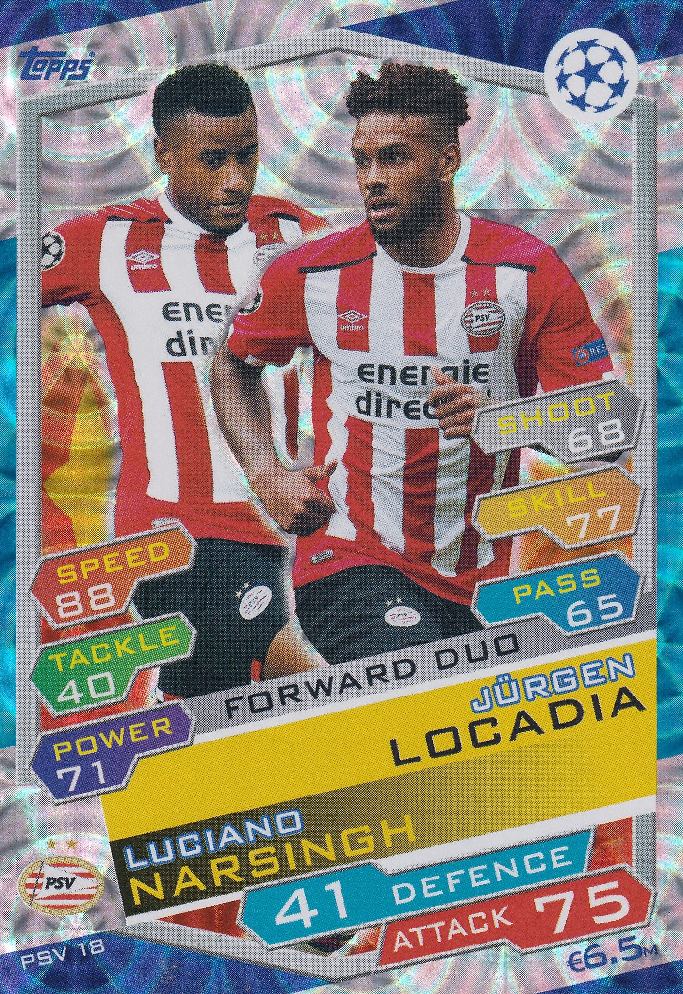 PSV-18. LUCIANO NARSINGH - JÜRGEN LOCADIA - PSV EINDHOVEN - FORWARD DUO
