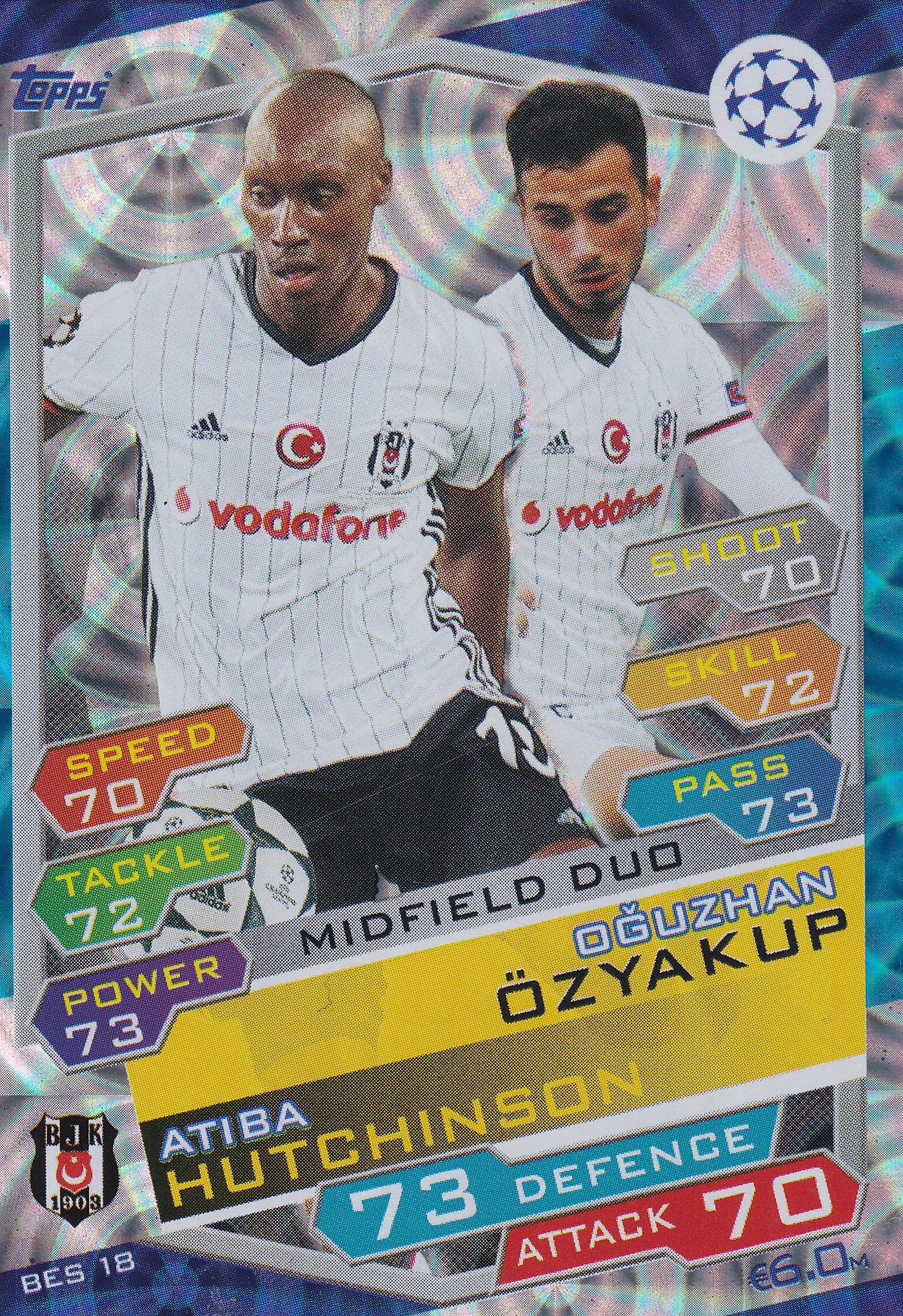 BES-18. ATIBA HITCHINSON - OGUZHAN ÖZYAKUP - BESIKTAS JK - MIDFIELD DUO