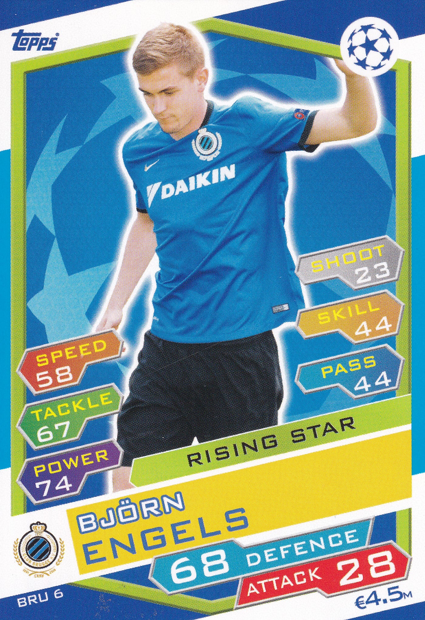 BRU-06. BJÖRN ENGELS - CLUB BRUGGE KV - RISING STAR