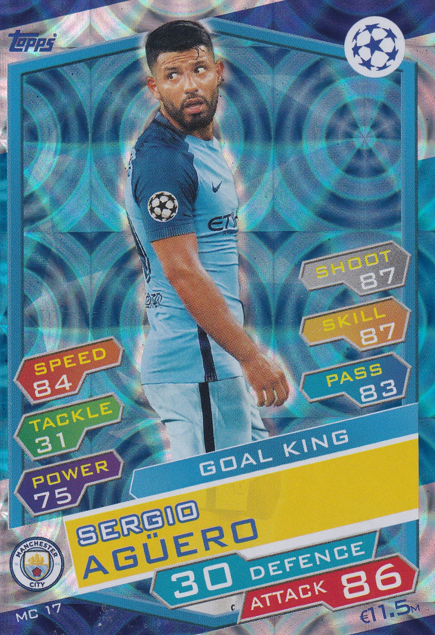 MC-17. SERGIO AGUERO - MANCHESTER CITY - GOAL KING