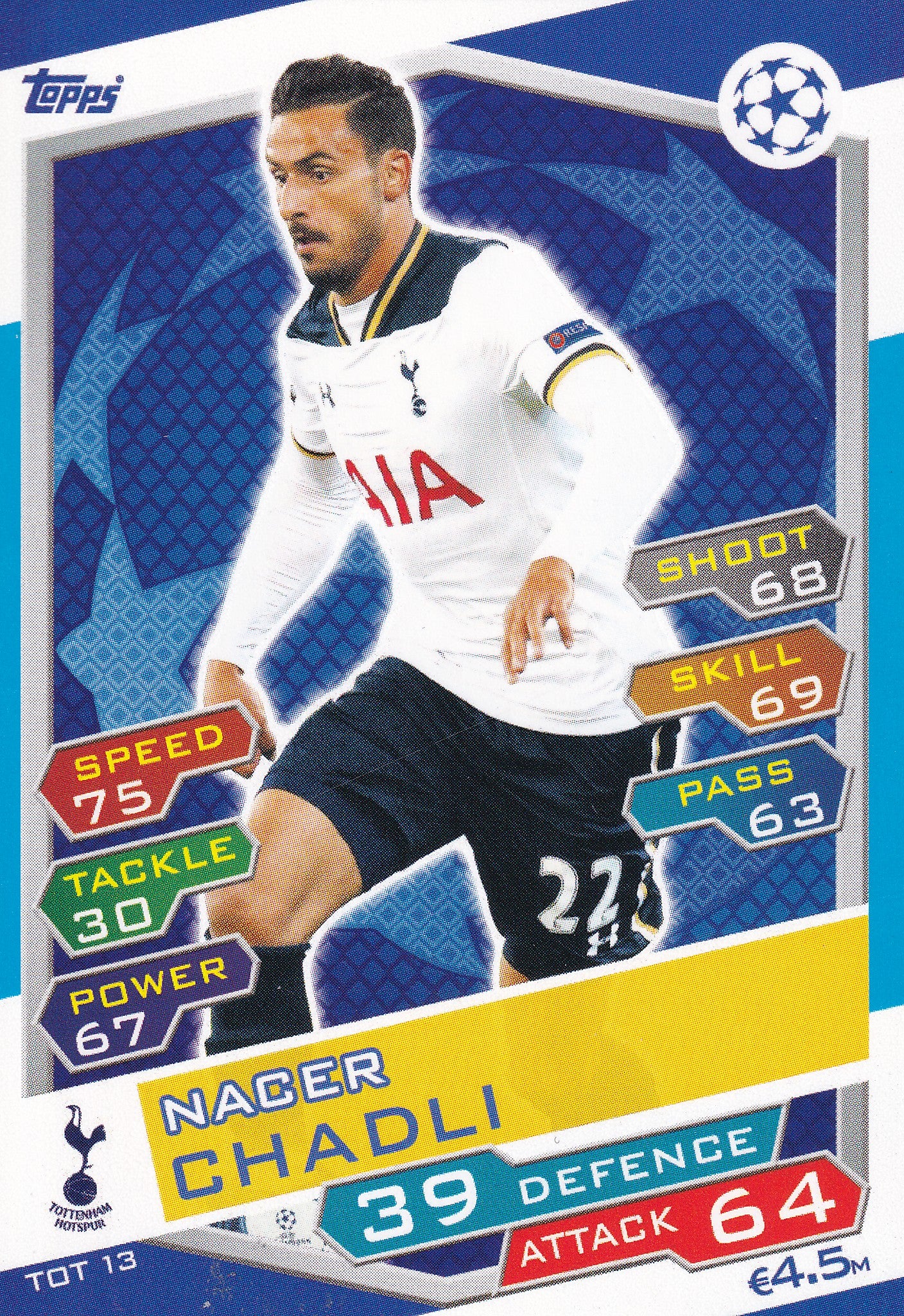 TOT-13. NACER CHADLI - TOTTENHAM HOTSPUR