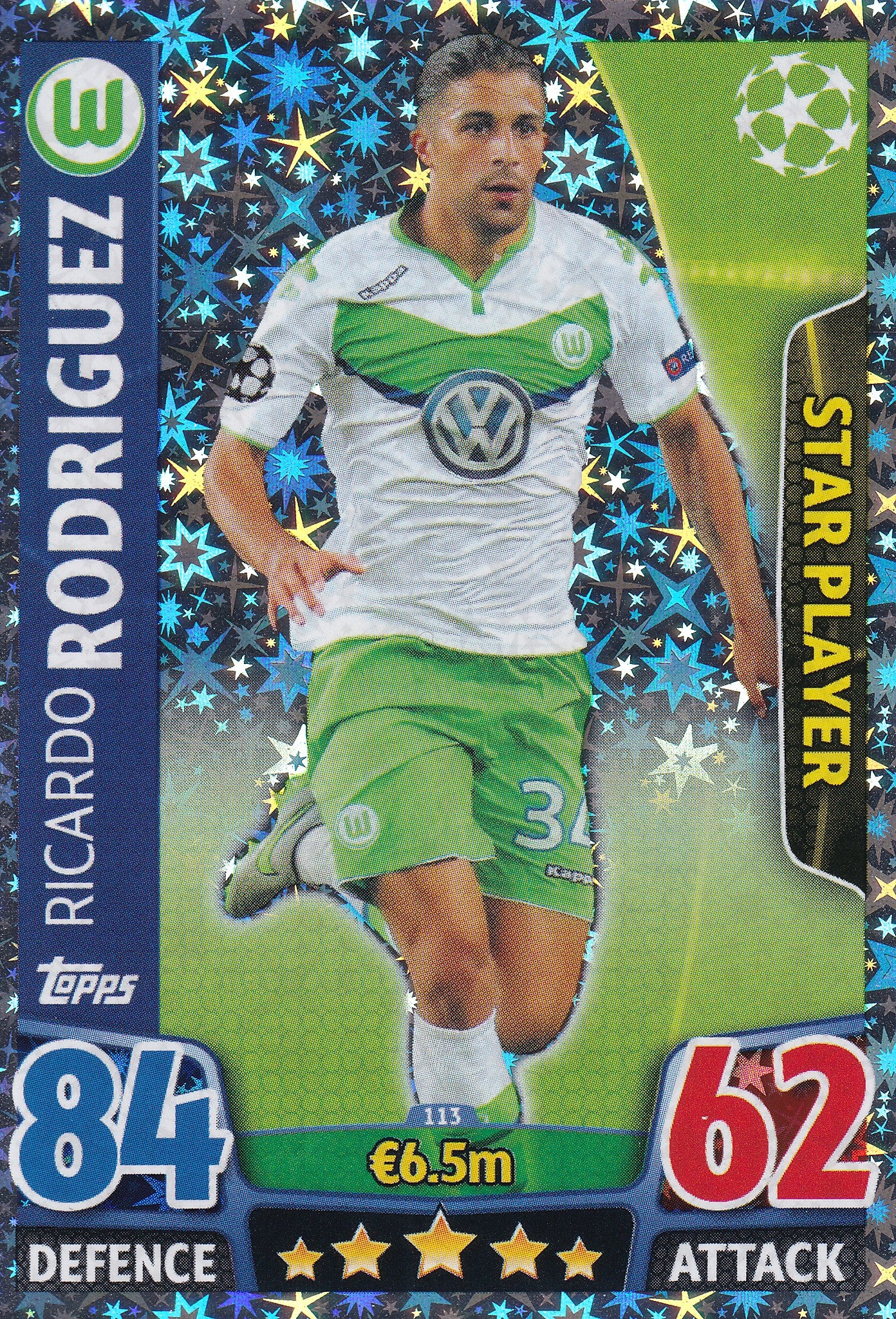 113. RICARDO RODRIGUEZ - WOLFSBURG - STAR PLAYER
