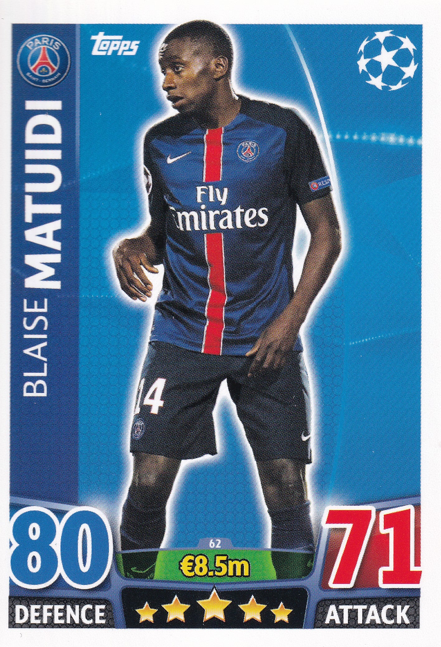 062. BLAISE MATUIDI - PARIS SAINT-GERMAIN