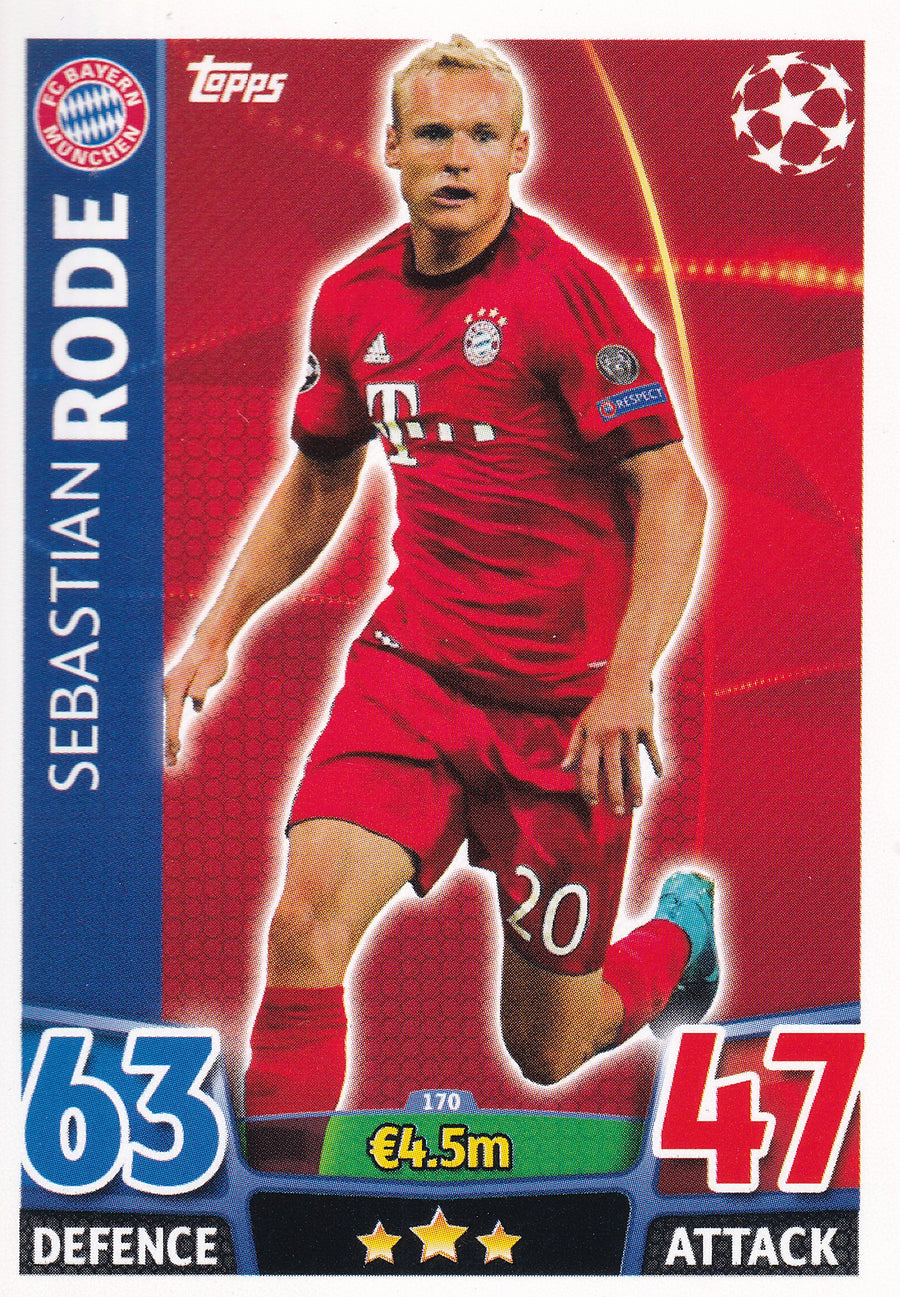 170. SEBASTIAN RODE - FC BAYERN MUNCHEN