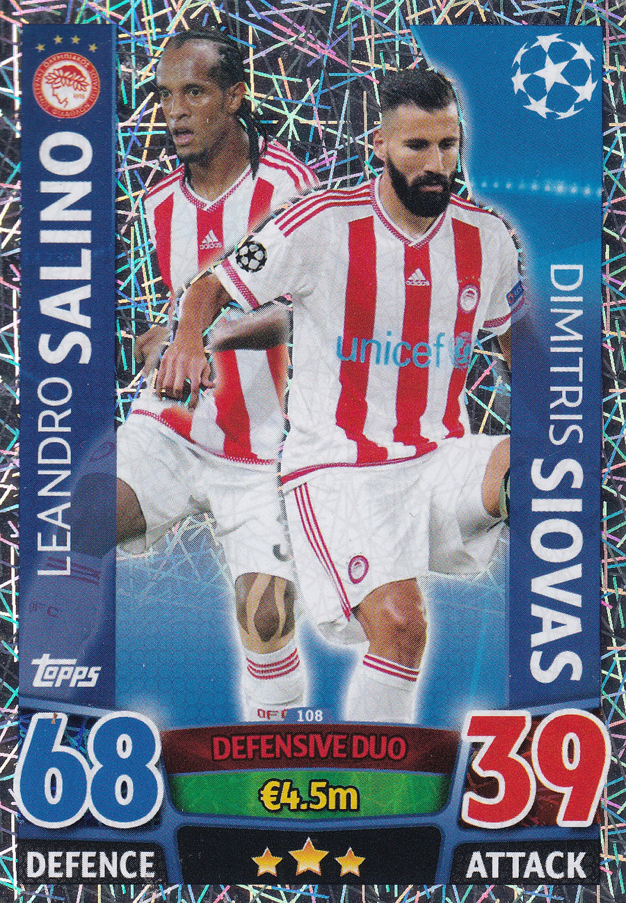 108. LEANDRO SALINO - DIMITRIS SIOVAS - OLYMPIACOS - DEFENSIVE DUO