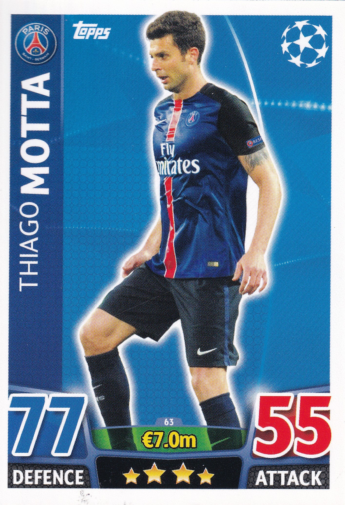 063. THIAGO MOTTA - PARIS SAINT-GERMAIN