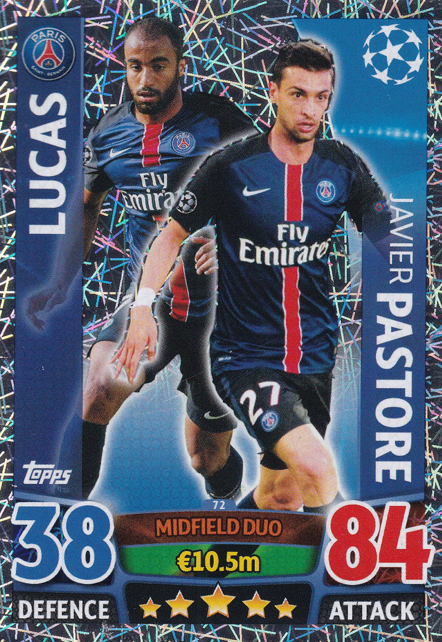 072. LUCAS - JAVIER PASTORE - PARIS SAINT-GERMAIN - MIDFIELD DUO