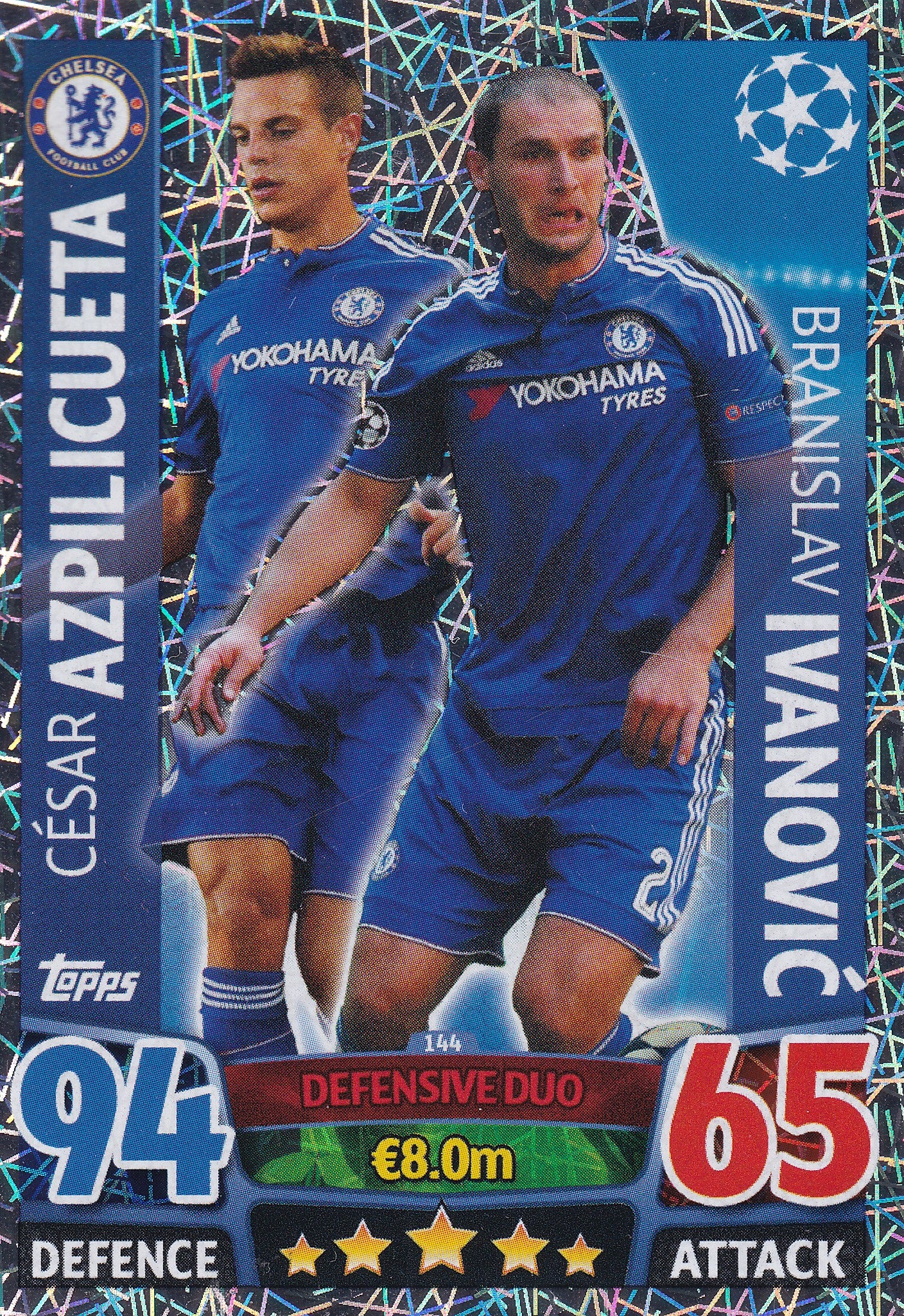 144. CESAR AZPILICUETA - BRANISLAV IVANOVIC - CHELSEA - DEFENSIVE DUO