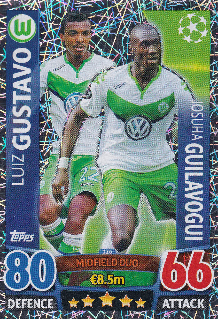 126. LUIZ GUSTAVO - JOSHUA GUILAVOGUI - WOLFSBURG - MIDFIELD DUO