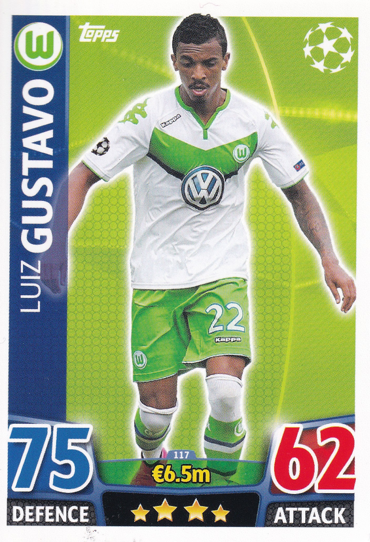 117. LUIZ GUSTAVO - WOLFSBURG