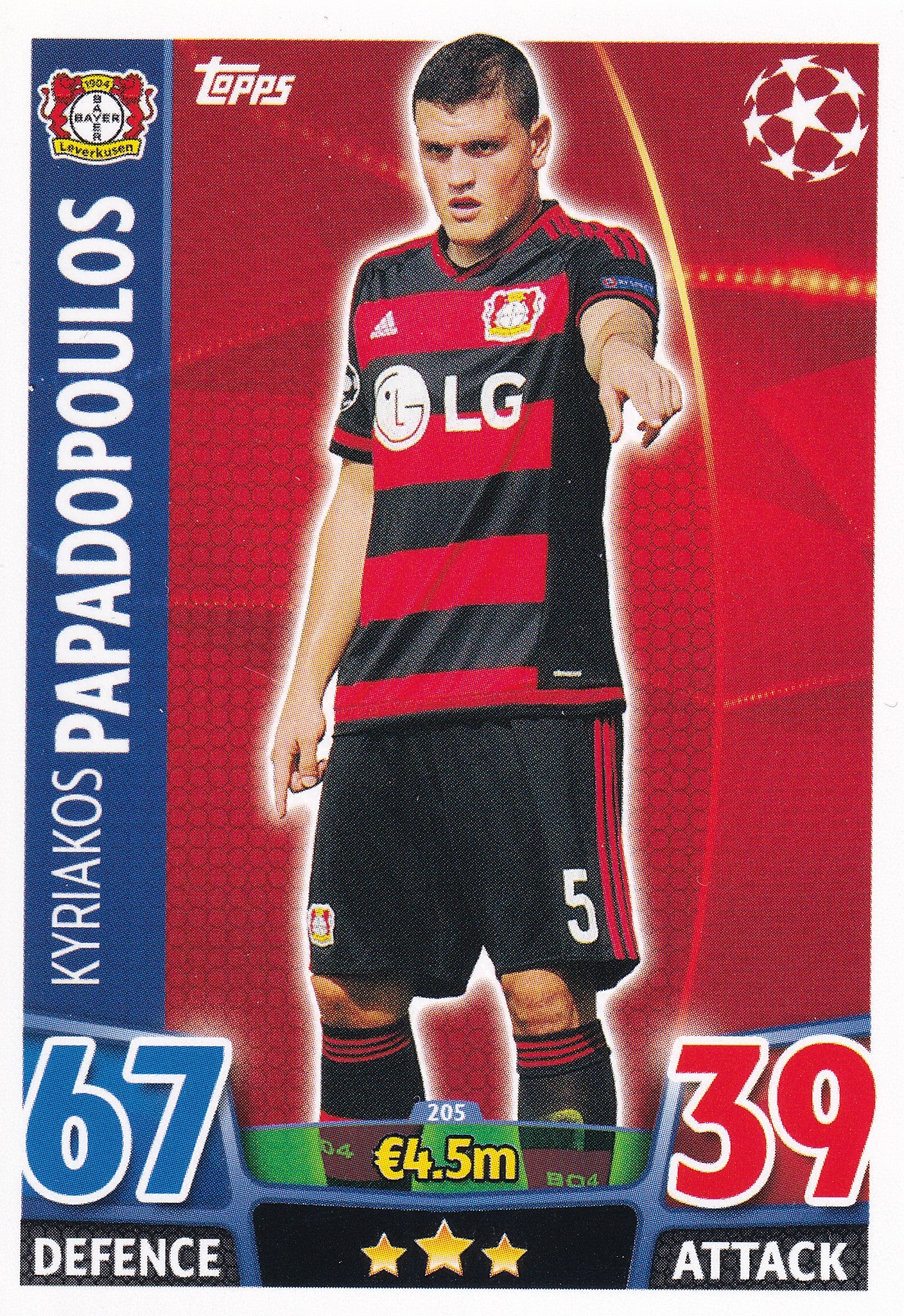 205. KYRIAKOS PAPADOPOULOS - BAYER 04 LEVERKUSEN