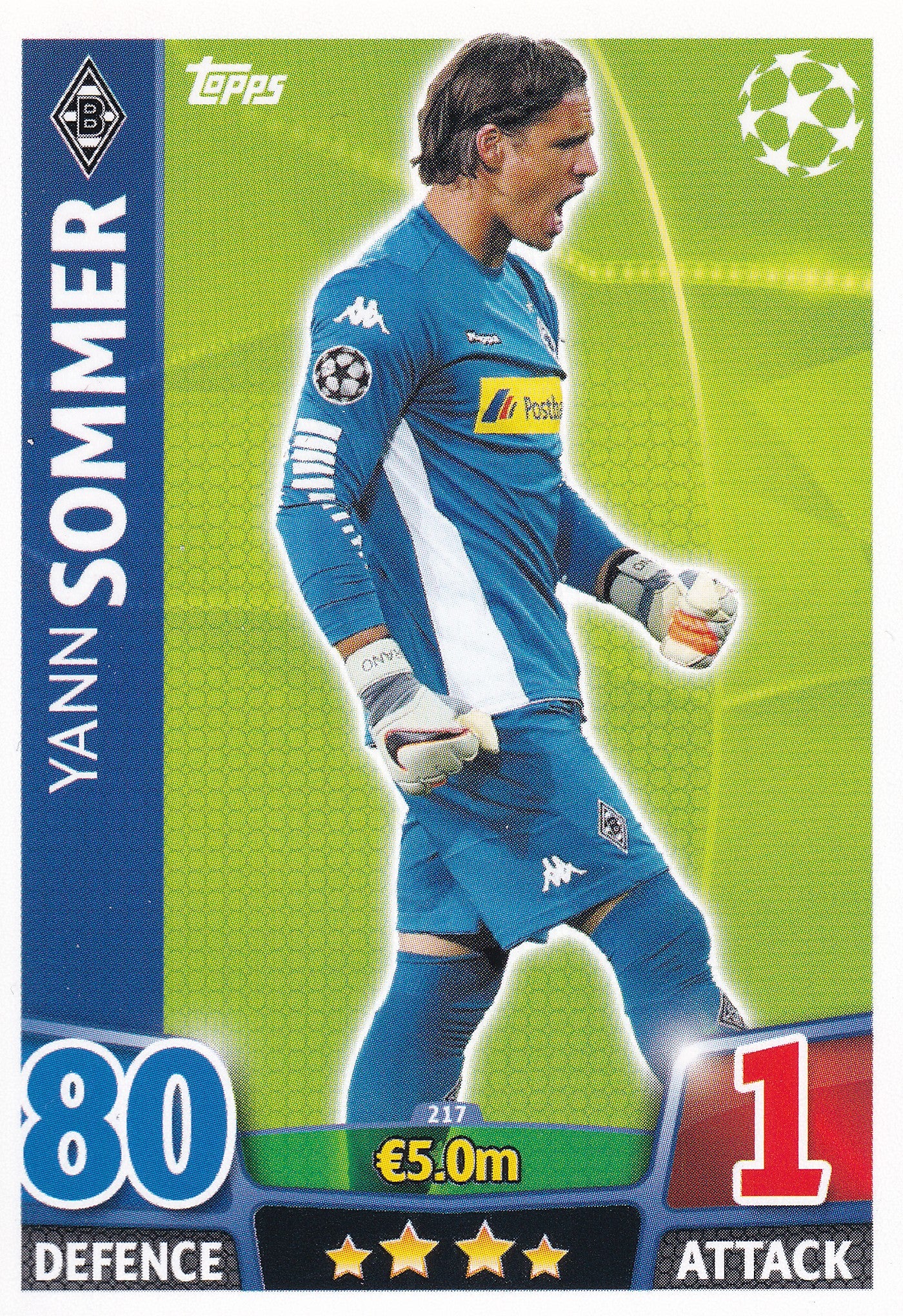 217. YANN SOMMER - BORUSSIA MONCHENGLADBACH