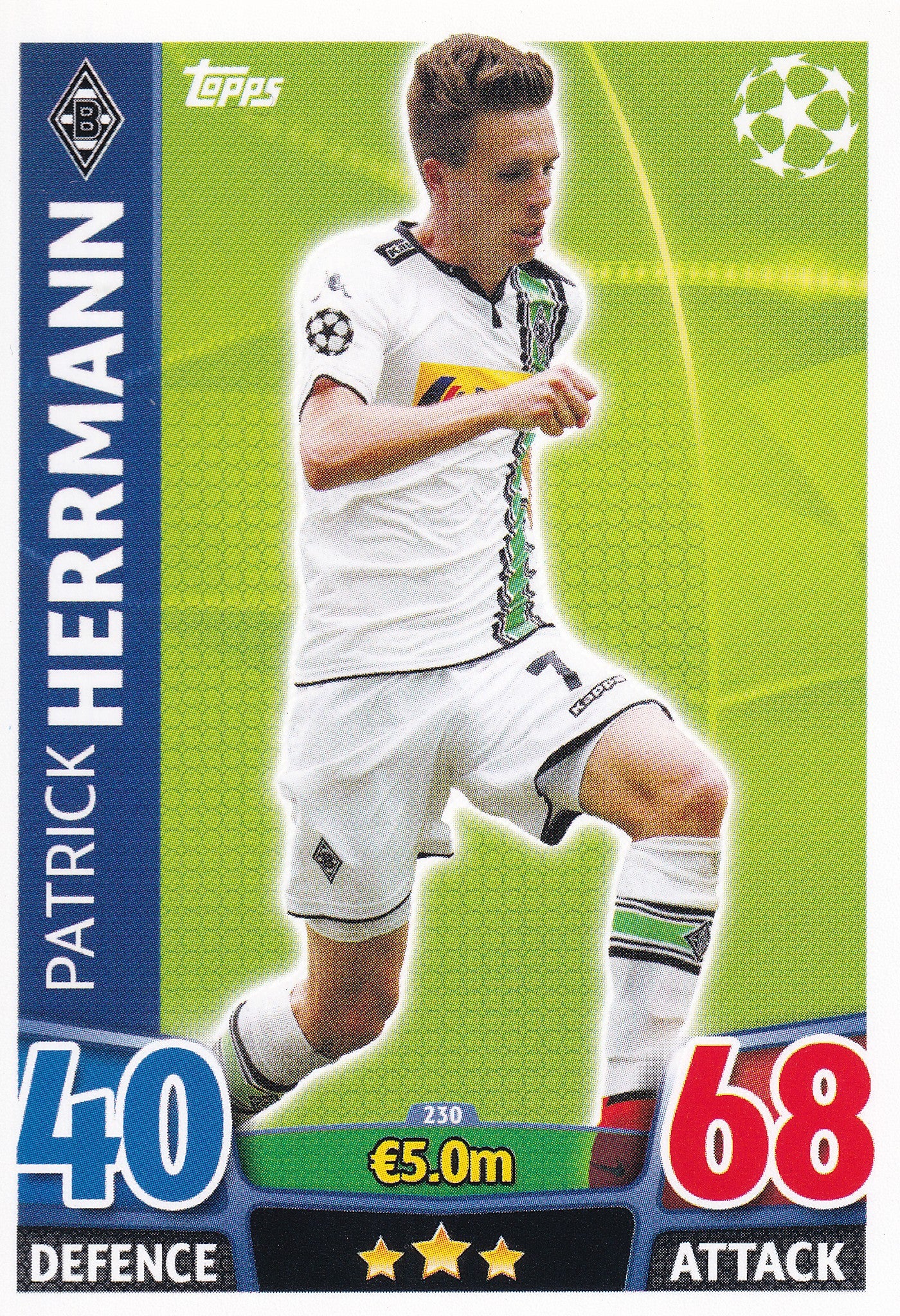 230. PATRICK HERRMANN - BORUSSIA MONCHENGLADBACH