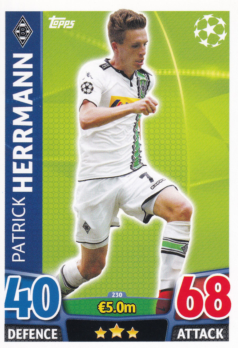 230. PATRICK HERRMANN - BORUSSIA MONCHENGLADBACH