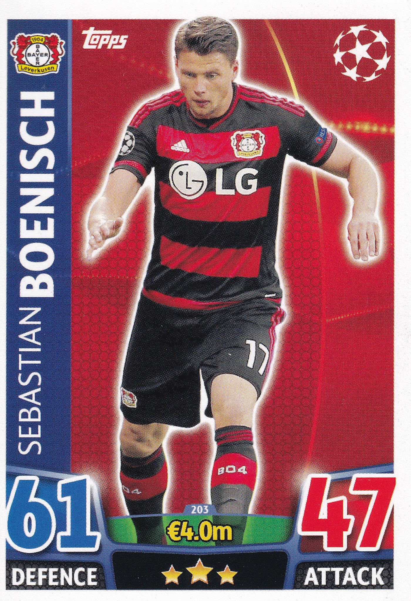 203. SEBASTIAN BOENISCH - BAYER 04 LEVERKUSEN