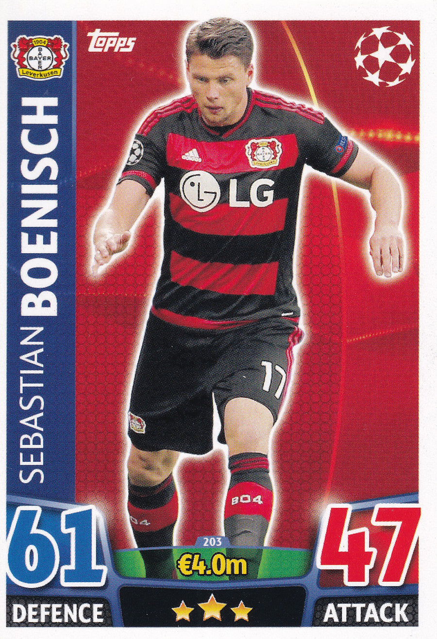 203. SEBASTIAN BOENISCH - BAYER 04 LEVERKUSEN
