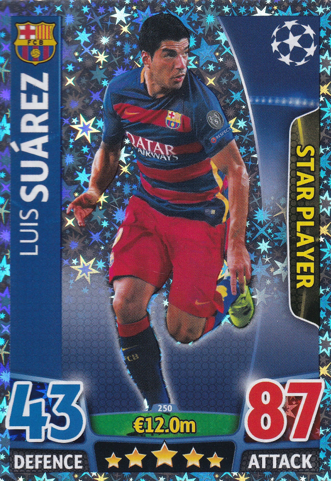 250. LUIS SUAREZ - FC BARCELONA - STAR PLAYER