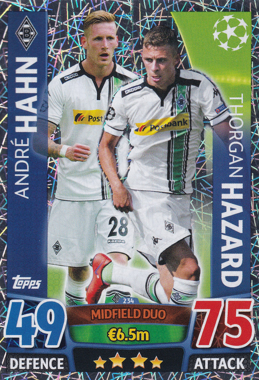 234. ANDRE HAHN - THORGAN HAZARD - BORUSSIA MONCHENGLADBACH - MIDFIELD DUO