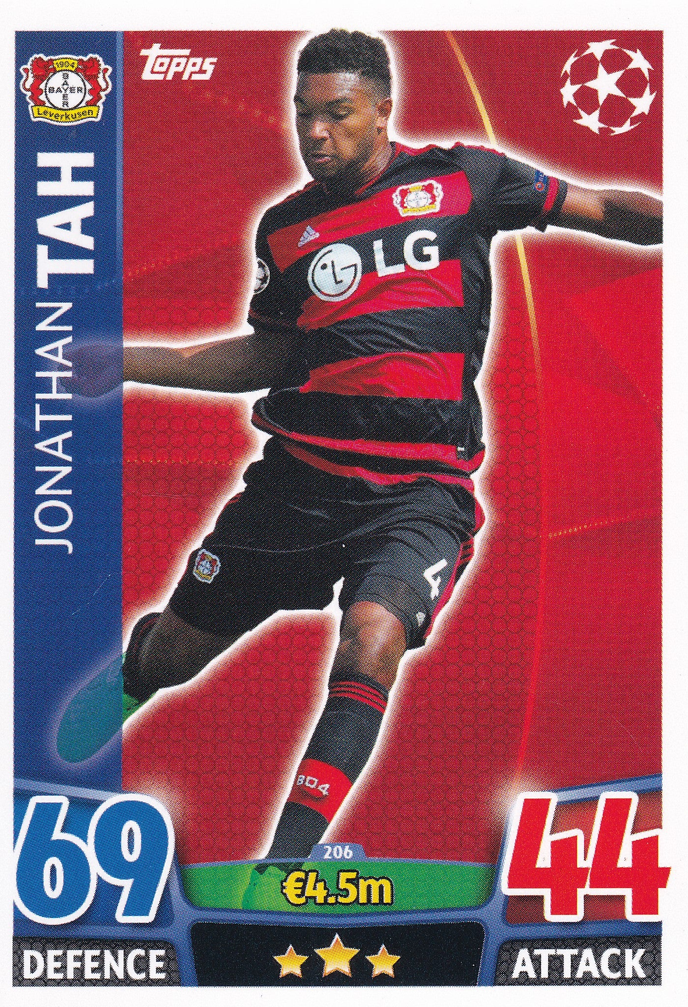 206. JONATHAN TAH - BAYER 04 LEVERKUSEN