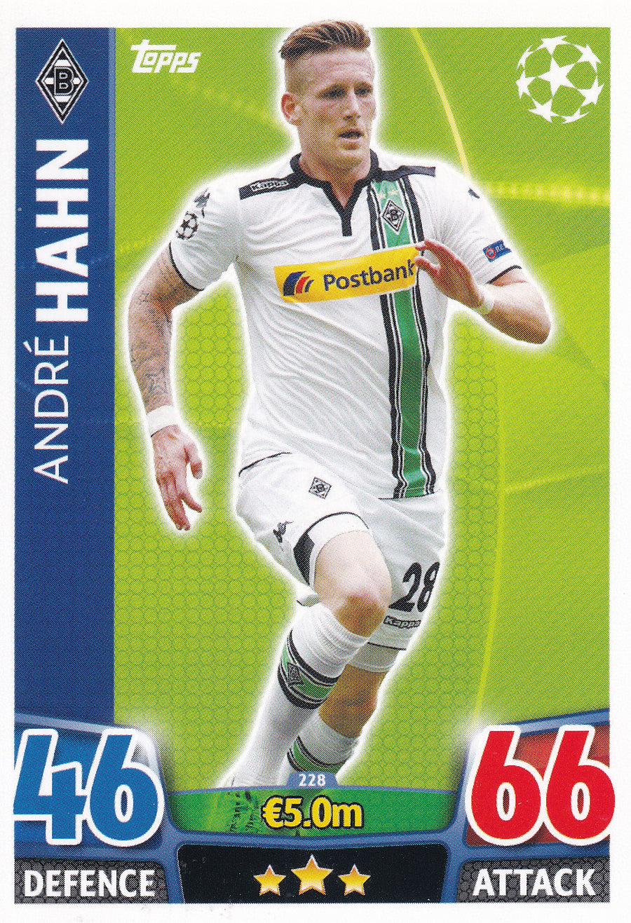 228. ANDRE HAHN - BORUSSIA MONCHENGLADBACH