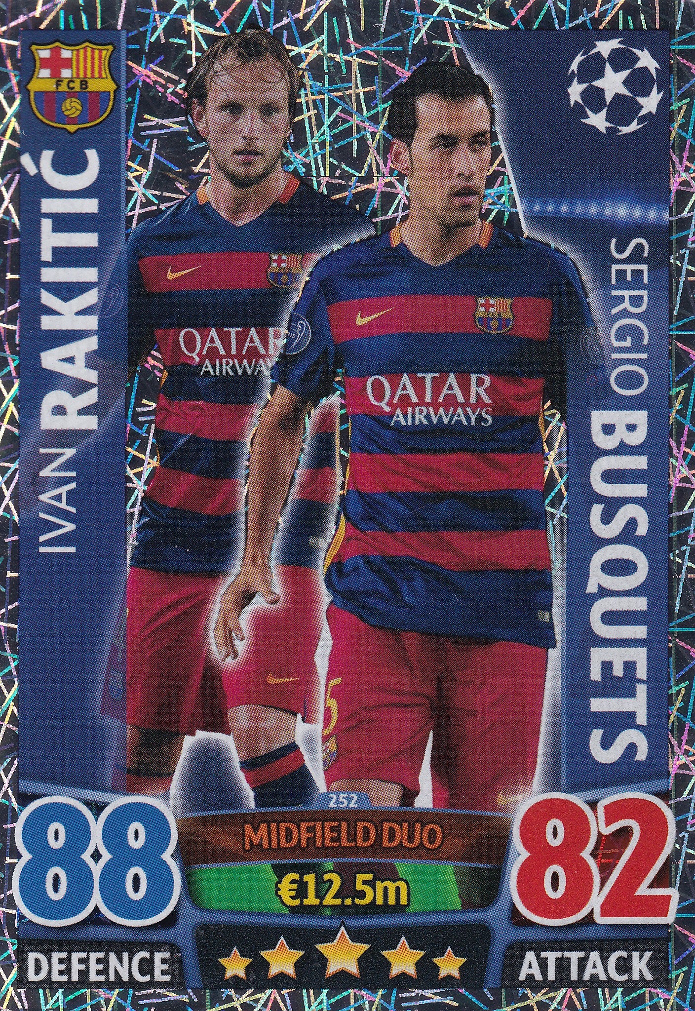 252. IVAN RAKITIV - SERGIO BUSQUETS - FC BARCELONA - MIDFIELD DUO