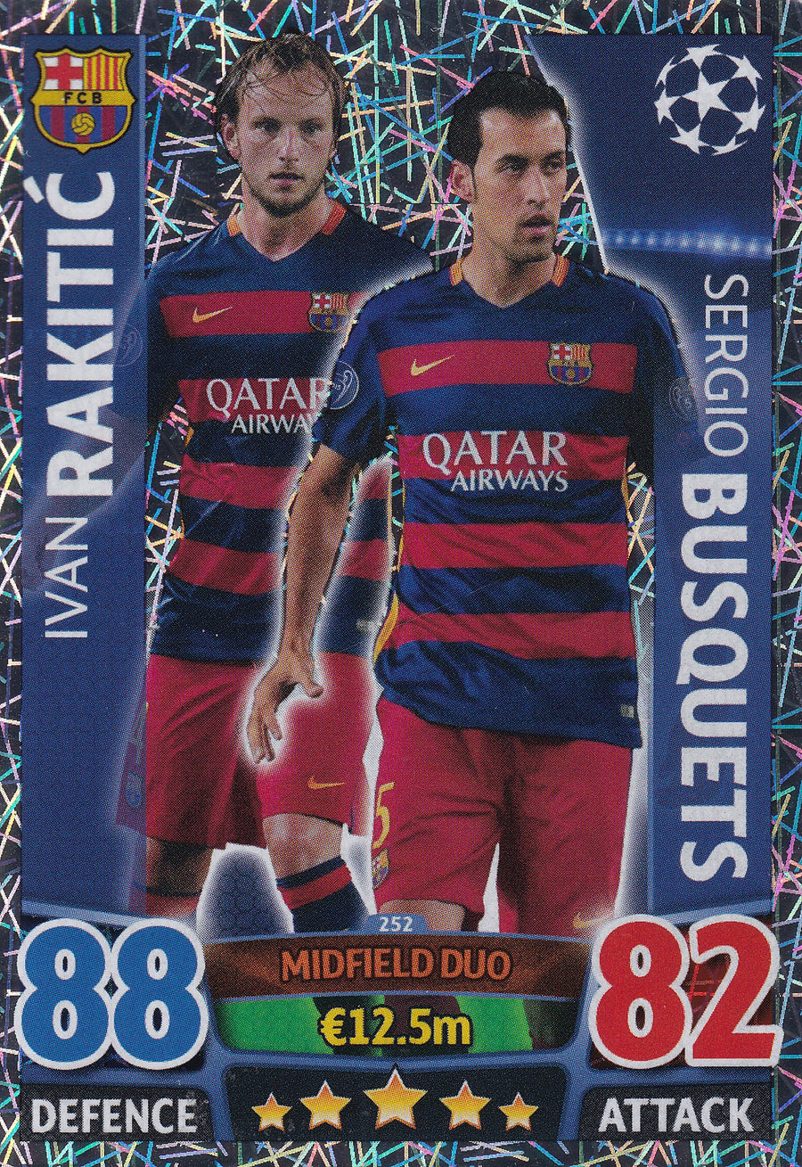 252. IVAN RAKITIV - SERGIO BUSQUETS - FC BARCELONA - MIDFIELD DUO