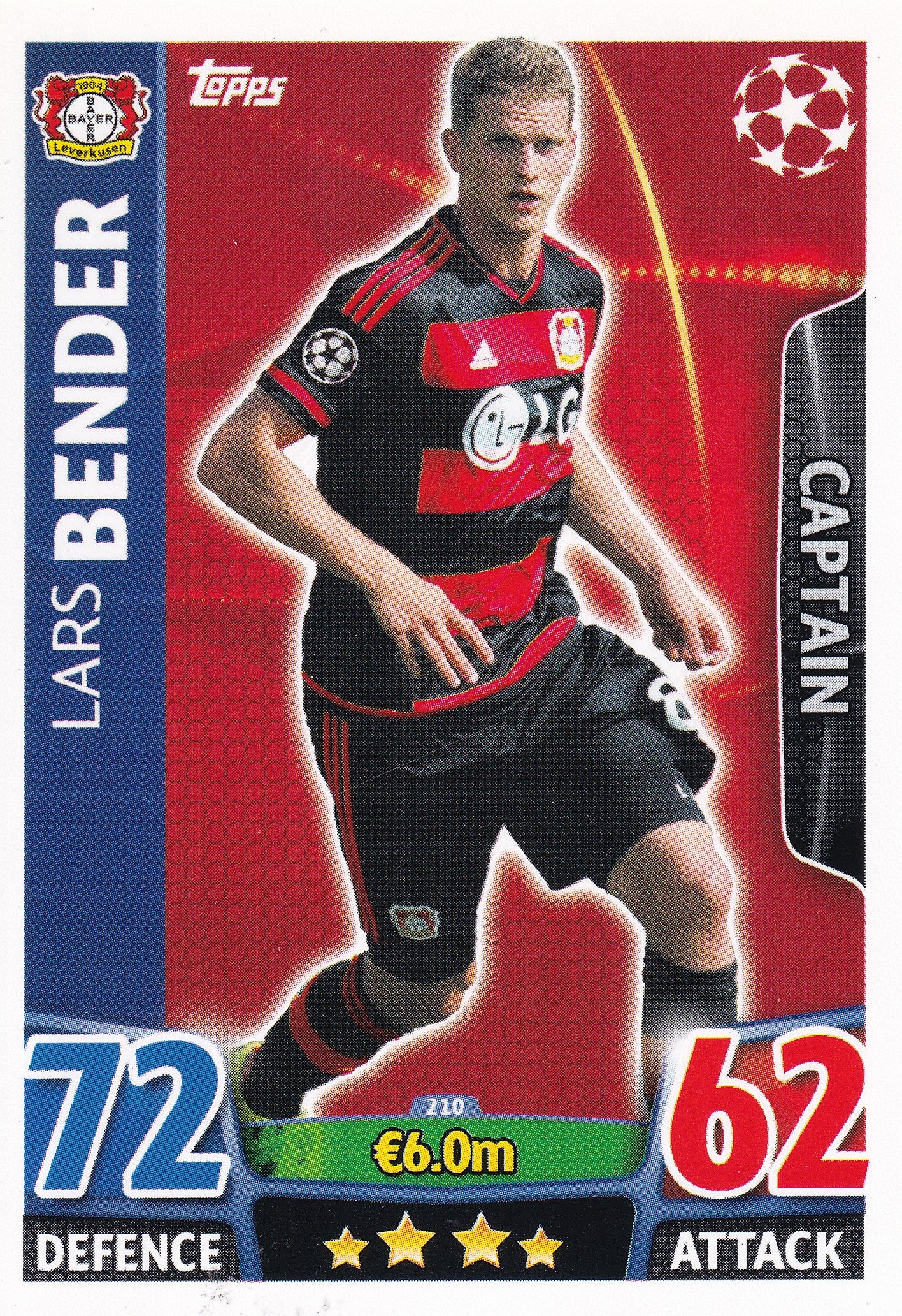 210. LARS BENDER - BAYER 04 LEVERKUSEN