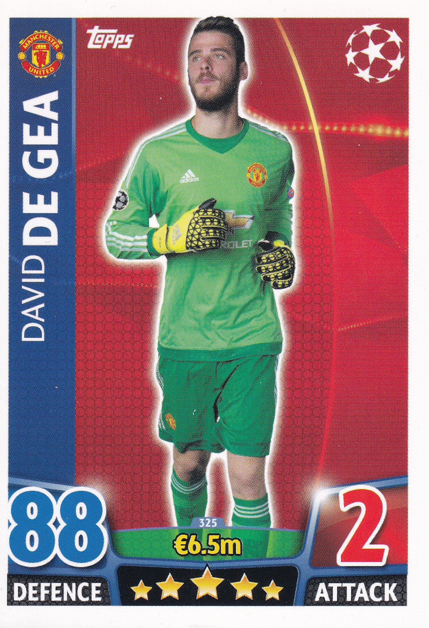 325. DAVID DE GEA - MANCHESTER UNITED