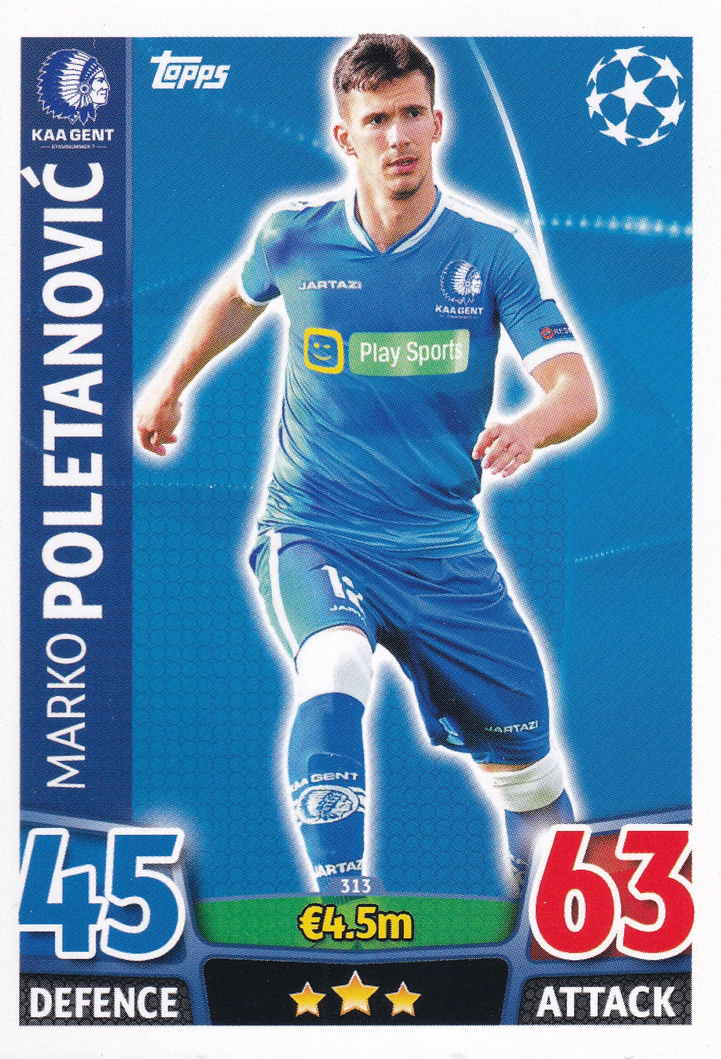 313. MARKO POLETANOVIC - KAA GENT