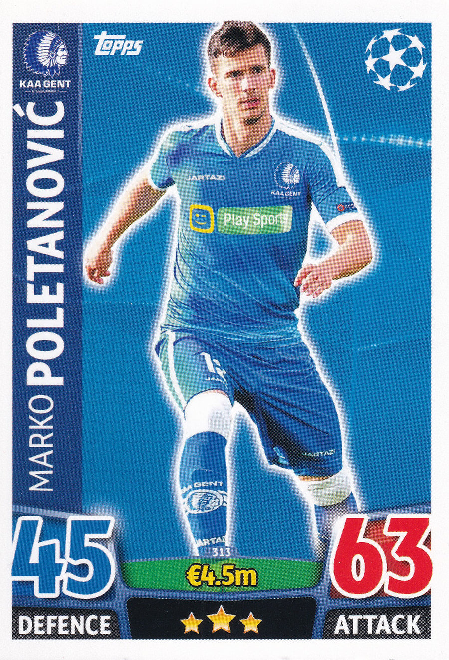 313. MARKO POLETANOVIC - KAA GENT