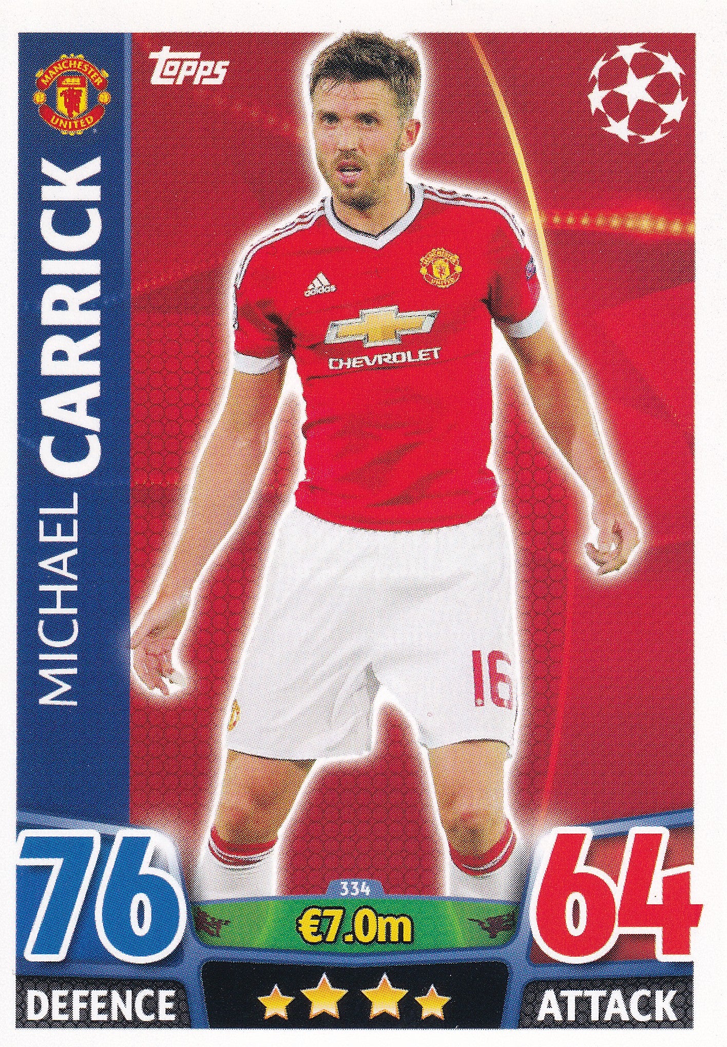 334. MICHAEL CARRICK - MANCHESTER UNITED