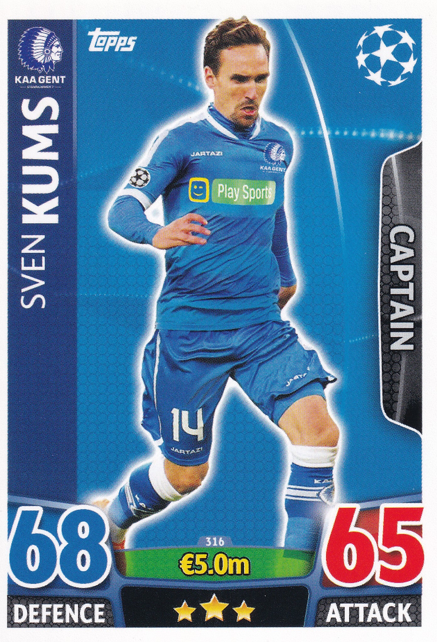 316. SVEN KUMS - KAA GENT