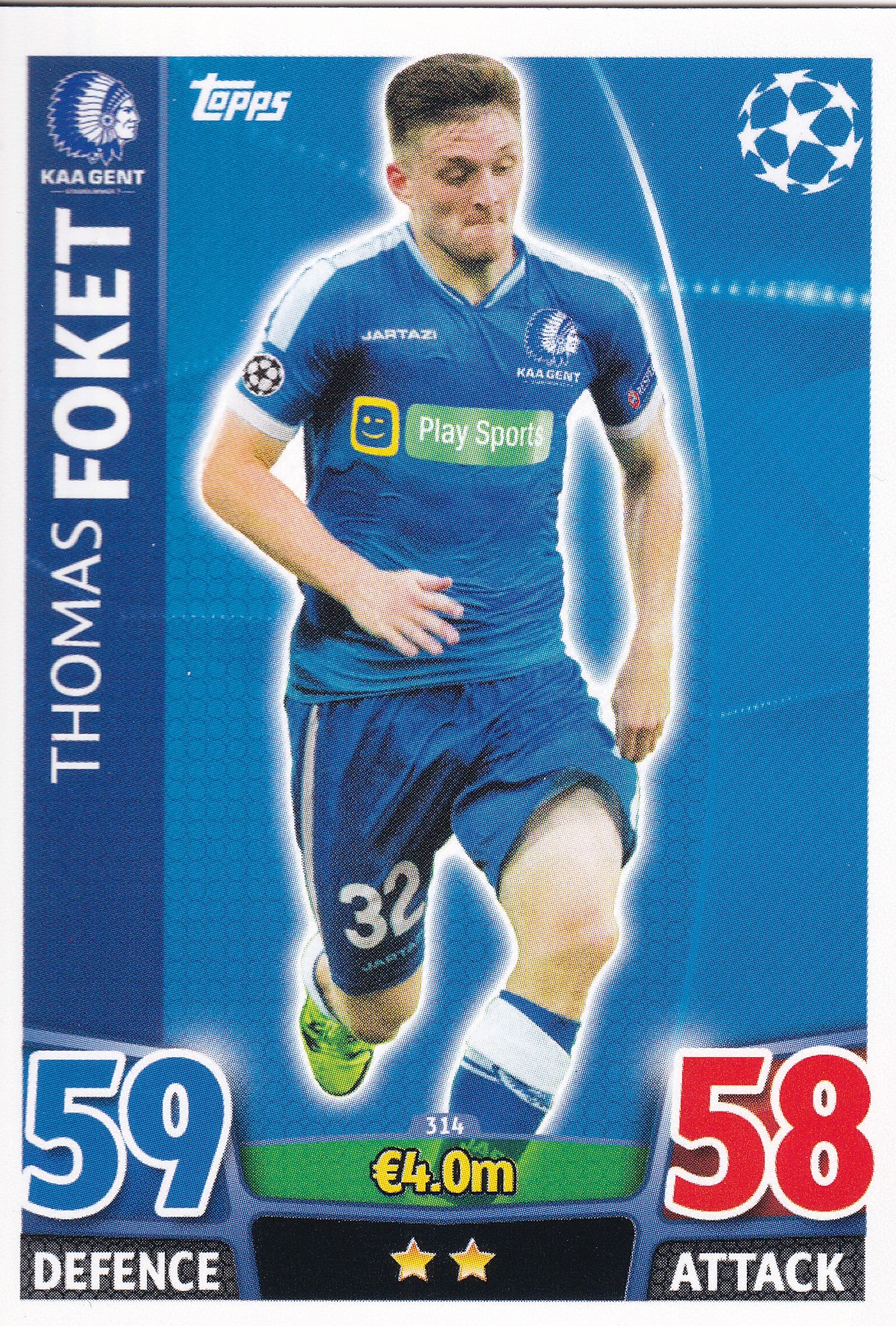 314. THOMAS FOKET - KAA GENT