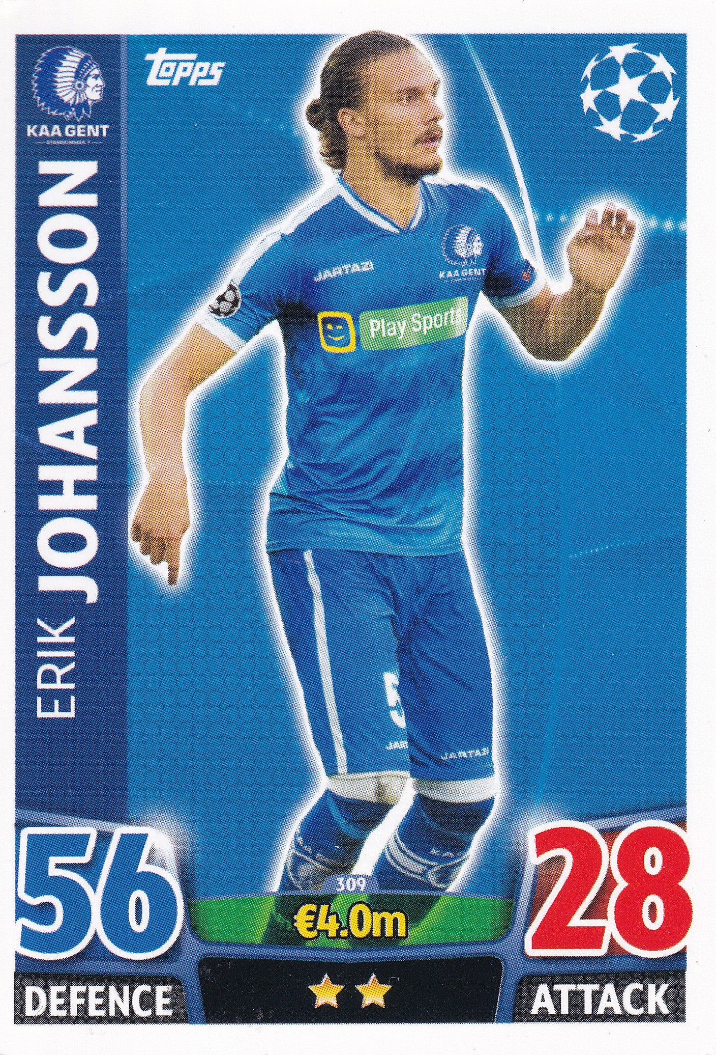 309. ERIK JOHANSSON - KAA GENT
