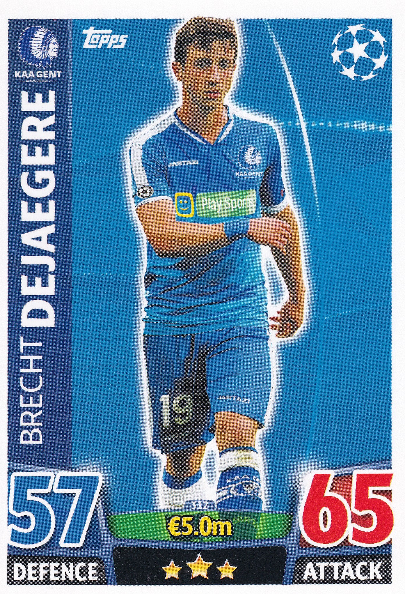 312. BRECHT DEJAEGERE - KAA GENT