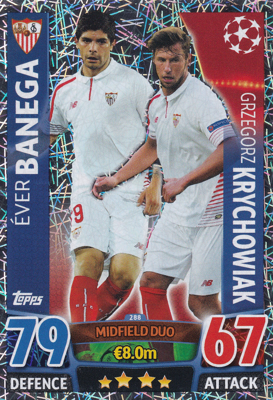 288. EVER BANEGA - GRZEGORZ KRYCHOWIAK - SEVILLA - MIDFIELD DUO