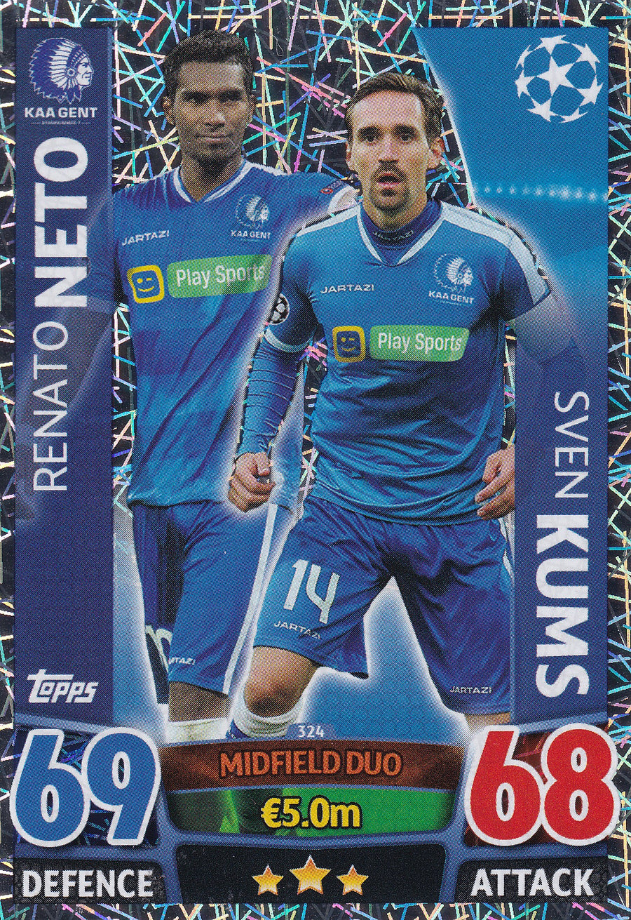 324. RENATO NETO - SVEN KUMS - KAA GENT - MIDFIELD DUO