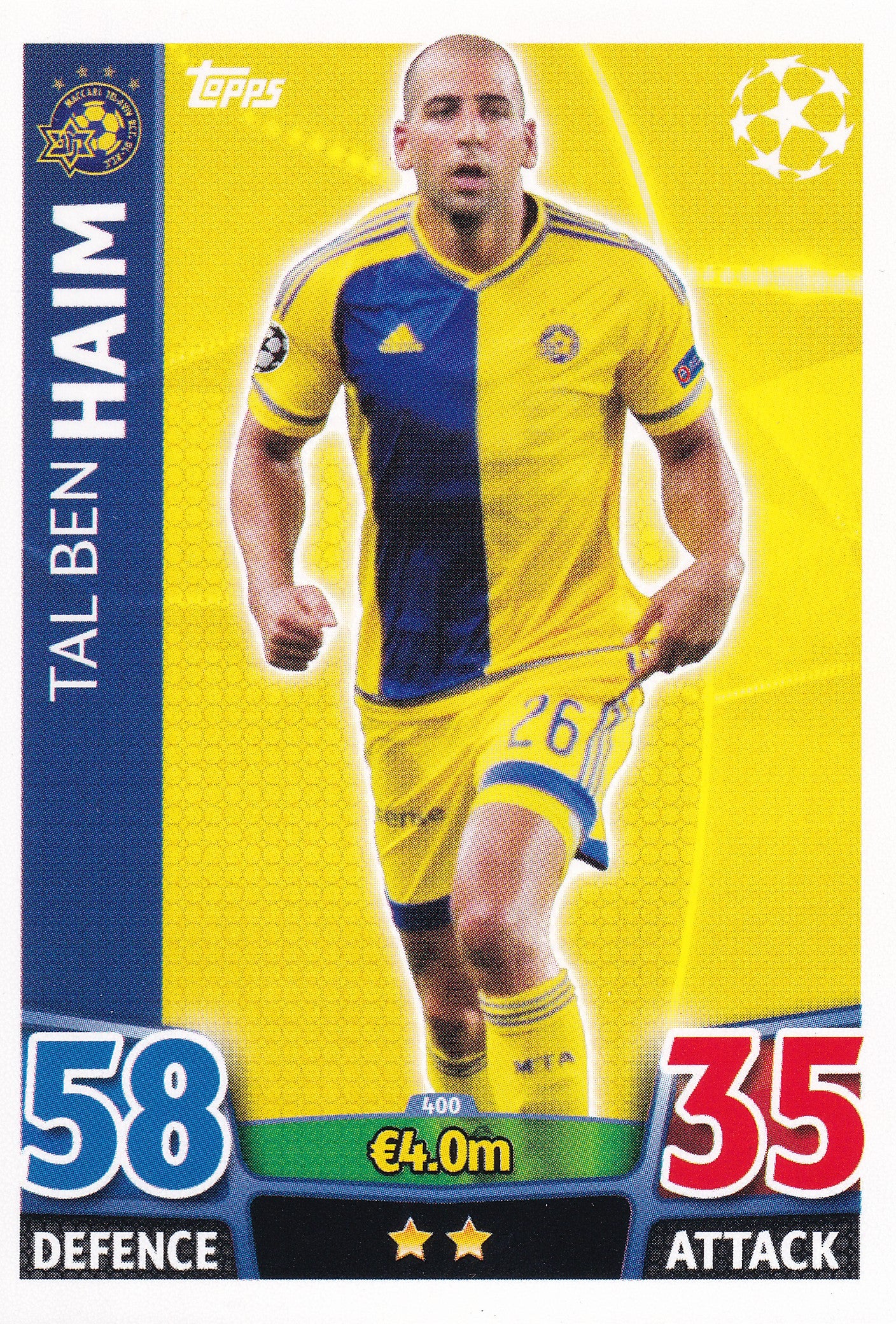 400. TAL BEN HAIM - MACABI TEL-AVIV