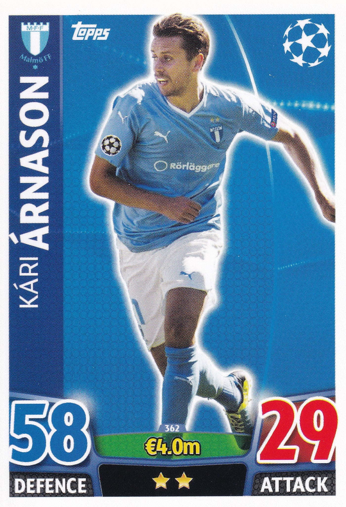 362. KARI ARNASON - MALMÖ FF