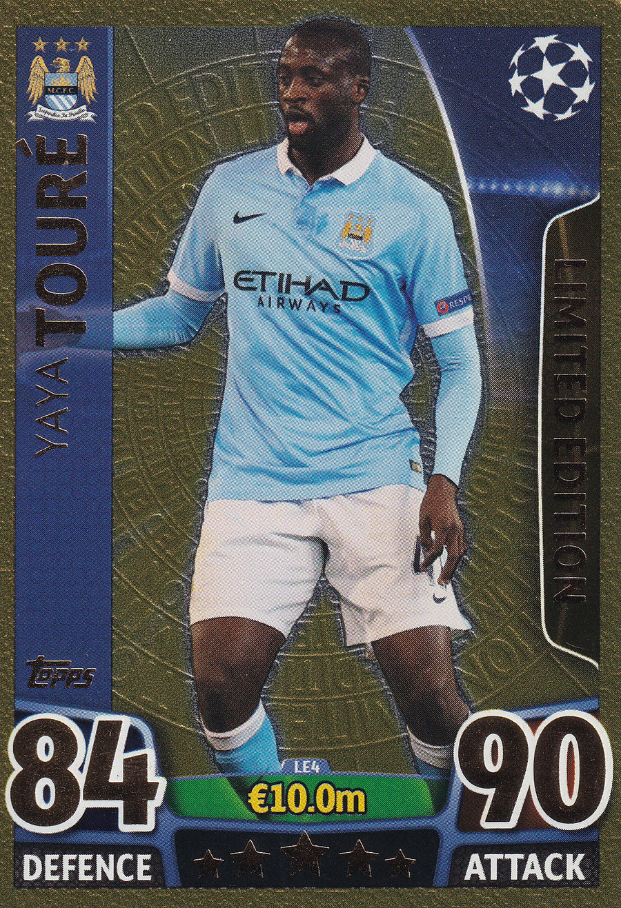 LE-04. YAYA TOURE - MANCHESTER CITY - GOLD LIMITED EDITION