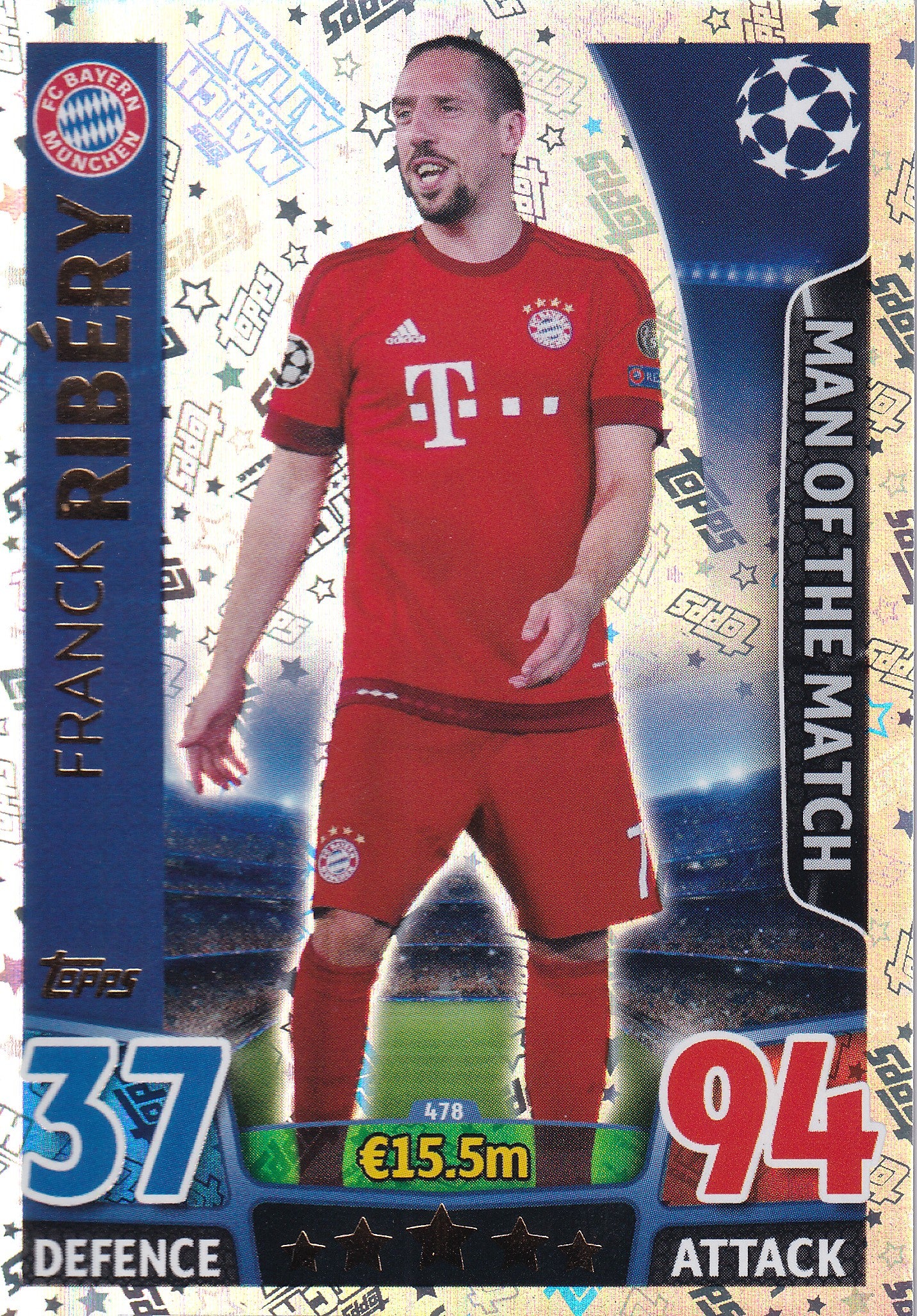 478. FRANCK RIBERY - FC BAYERN MUNCHEN - MAN OF THE MATCH
